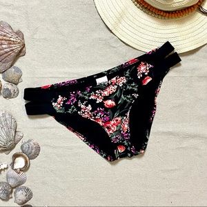 Mossimo | Floral Bikini Bottoms, EUC, Size Large